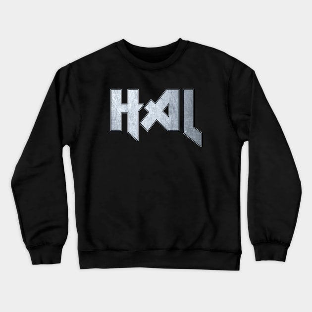 Heavy metal Hal Crewneck Sweatshirt by KubikoBakhar